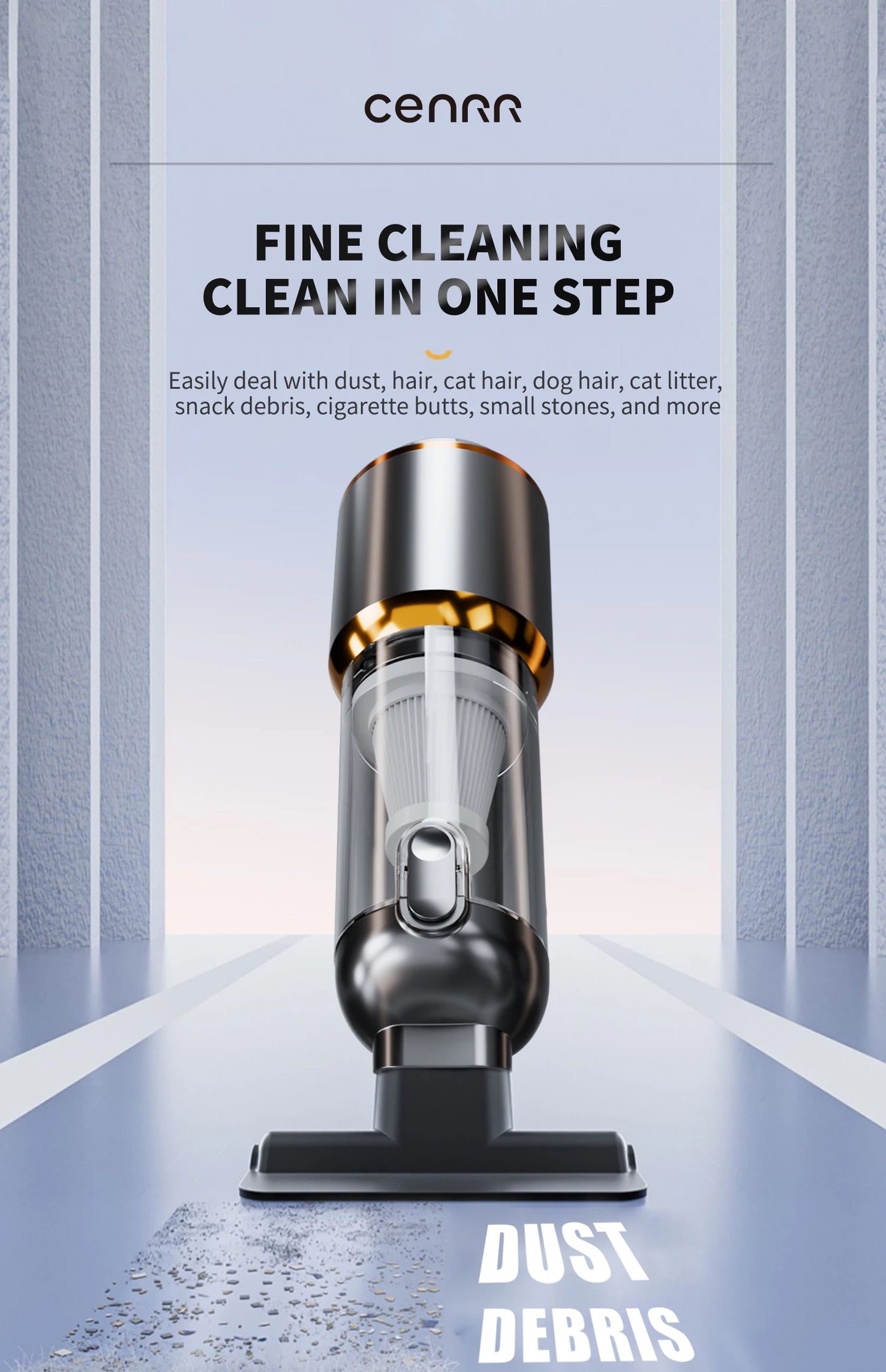 Car Vacuum Cleaner Strong Suction Cordless Wireless