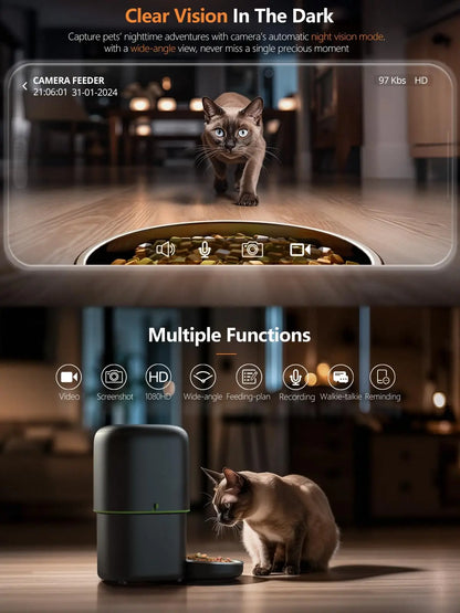 Automatic Cat Feeder Camera  2.4G/5GWiFi